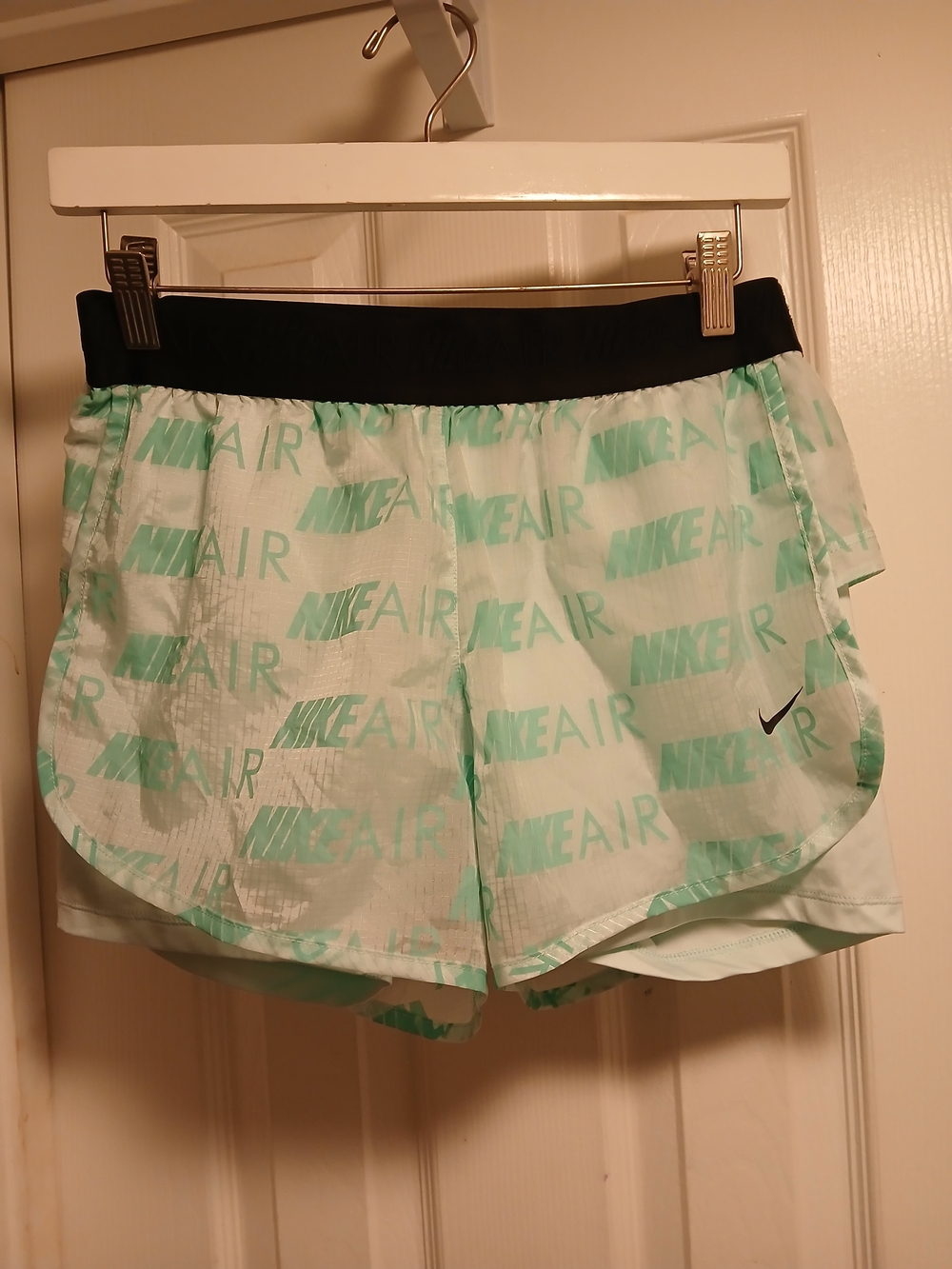 Nike Women's Mint Green 'Nike Air' Running Shorts Sz.M